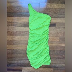 SHEIN, one strap green fitted dress. New in bag.